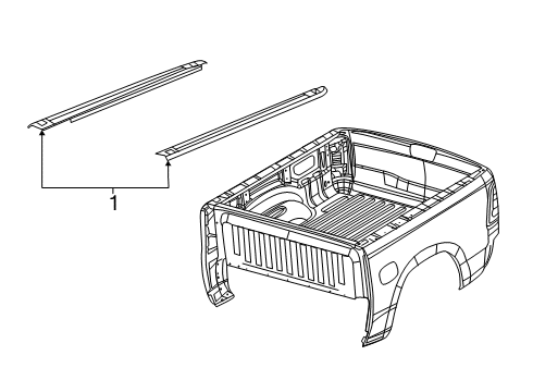 2022 Ram 2500 Box Rails Diagram 1 - Thumbnail
