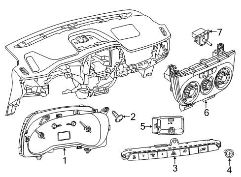 2022 Ram ProMaster City Instruments & Gauges Diagram