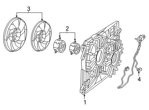 2022 Dodge Challenger Cooling System, Radiator, Water Pump, Cooling Fan Diagram 4 - Thumbnail