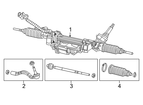 2022 Dodge Durango Steering Systems, Internal Components, Shroud, Switches Diagram 1 - Thumbnail