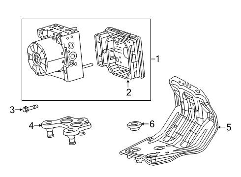 2022 Jeep Gladiator ABS Components, Electrical Diagram