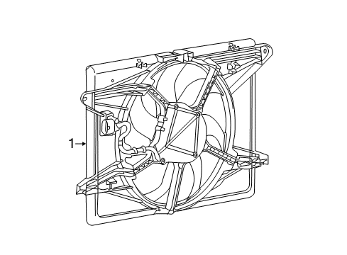 2022 Chrysler Voyager Cooling System, Radiator, Water Pump, Cooling Fan Diagram 1 - Thumbnail