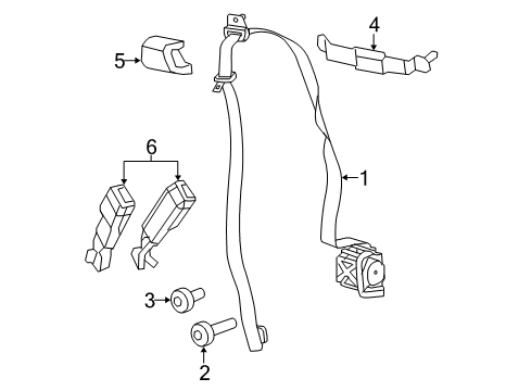2023 Jeep Wrangler Front Seat Belts Diagram