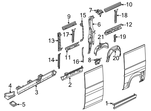 2022 Ram ProMaster 2500 Inner Structure  Diagram 6 - Thumbnail
