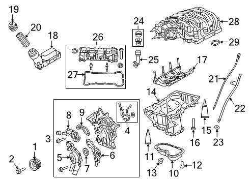 2023 Dodge Durango Engine Parts & Mounts, Timing, Lubrication System Diagram 1 - Thumbnail