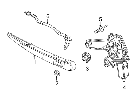 2021 Jeep Renegade Wiper & Washer Components Diagram 1 - Thumbnail