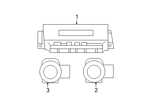 2022 Chrysler 300 Parking Aid Diagram 1 - Thumbnail