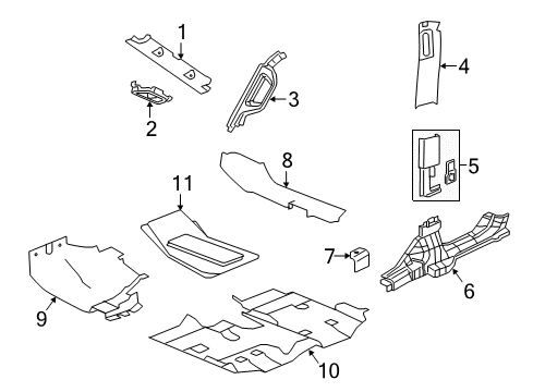 2023 Jeep Wrangler Interior Trim - Pillars Diagram 2 - Thumbnail