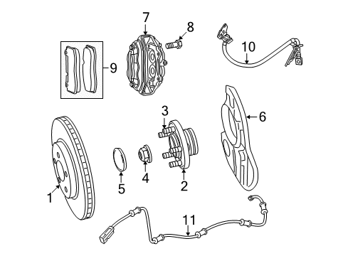 2022 Dodge Challenger Front Brakes Diagram 2 - Thumbnail