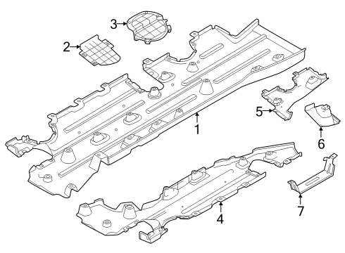 2024 Dodge Hornet Tail Lamp Assembly Nut Diagram for 6107068AA