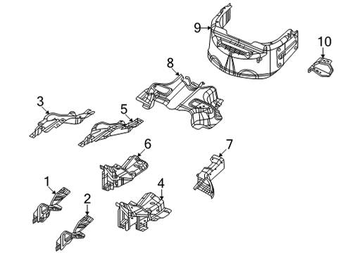 2021 Jeep Grand Cherokee L Heat Shields Diagram 2 - Thumbnail