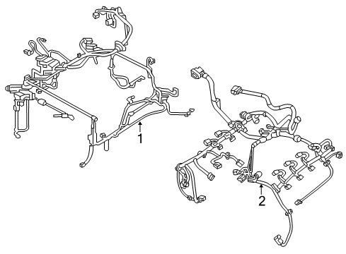 2021 Dodge Charger Engine Harness Diagram for 68428601AC