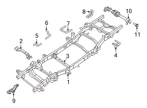 2023 Ram 1500 Classic Frame & Components Diagram 2 - Thumbnail