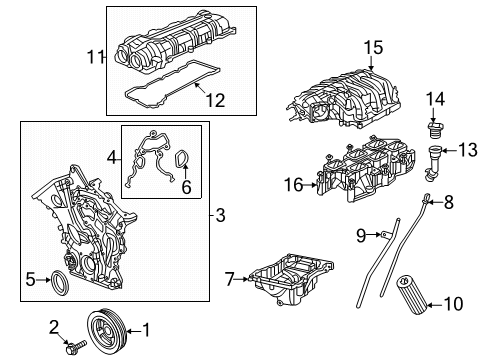 2022 Chrysler Voyager Engine Parts & Mounts, Timing, Lubrication System Diagram 1 - Thumbnail