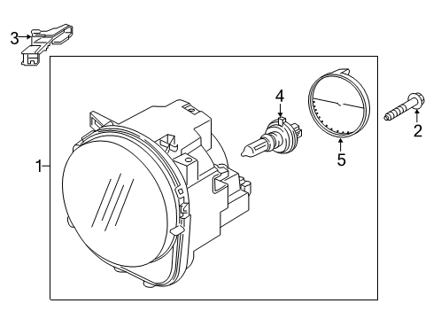 2021 Jeep Renegade Headlamp Components Diagram 1 - Thumbnail