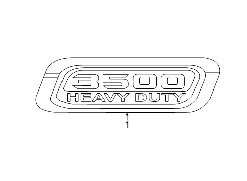 2022 Ram 3500 Exterior Trim - Hood Diagram