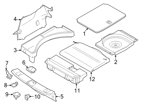 2024 Dodge Hornet Tie Down Hook Diagram for 68302367AA