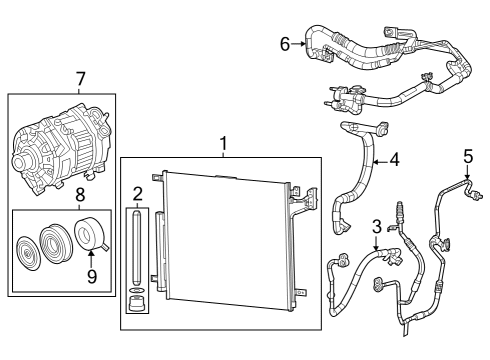 2022 Jeep Grand Cherokee A/C Compressor Diagram 2 - Thumbnail