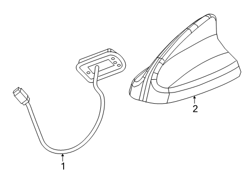 2021 Dodge Charger Antenna & Radio Diagram 2 - Thumbnail