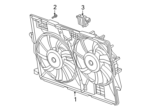 2022 Jeep Cherokee Cooling System, Radiator, Water Pump, Cooling Fan Diagram 1 - Thumbnail