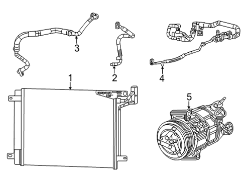 2022 Jeep Wrangler A/C Compressor Diagram 2 - Thumbnail
