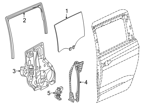 2022 Chrysler Voyager Rear Door - Electrical Diagram 1 - Thumbnail