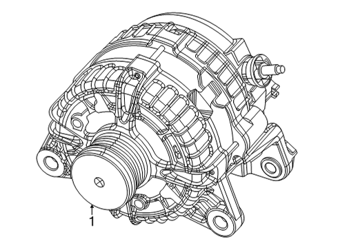 2024 Jeep Grand Wagoneer Alternator Diagram for 68449636AB