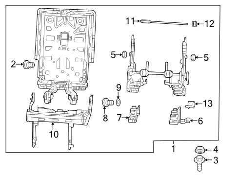 2024 Jeep Wagoneer Third Row Seats Diagram 3 - Thumbnail