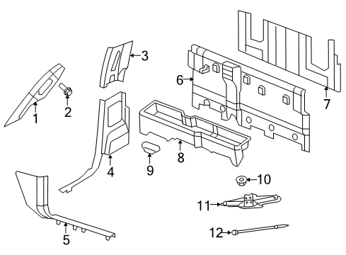 Sill Plate, Beige, Front Passenger Side Diagram for 1DX68DK2AD