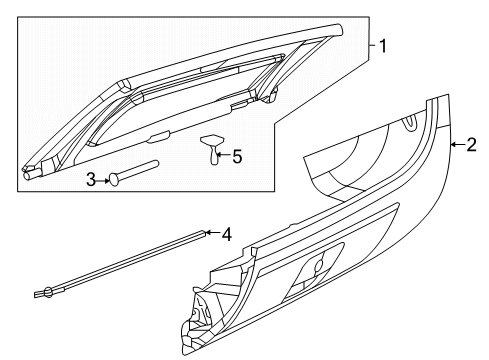 2022 Ram ProMaster 2500 Glove Box Diagram