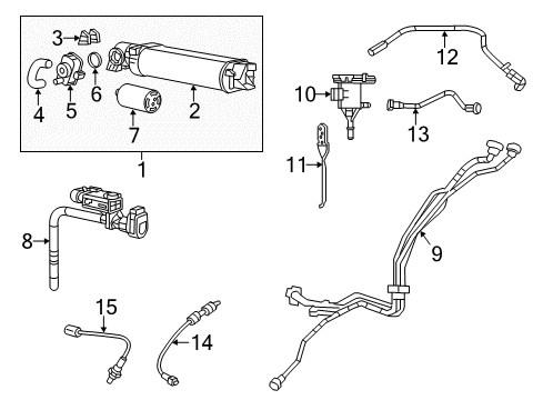 2023 Dodge Charger Emission Components Diagram 1 - Thumbnail