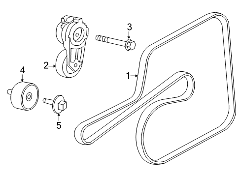 2021 Dodge Charger Belts & Pulleys, Maintenance Diagram 4 - Thumbnail