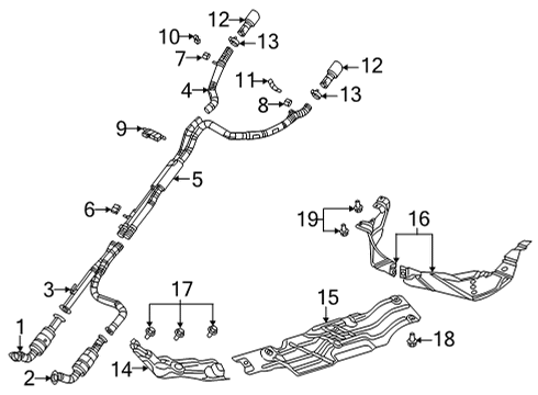 2023 Ram 1500 Exhaust Components Diagram 6 - Thumbnail
