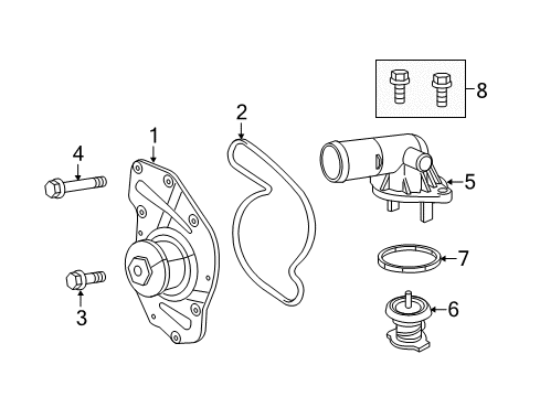 2022 Chrysler 300 Water Pump Diagram 1 - Thumbnail