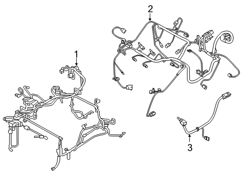2019 Dodge Charger Wire Harness Diagram for 68384429AD