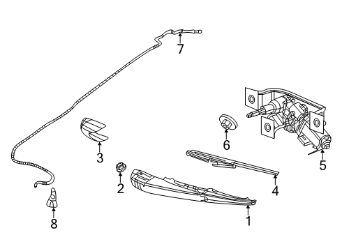 2022 Jeep Cherokee Wipers Diagram 1 - Thumbnail