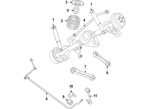 2023 Jeep Wrangler Suspension Components, Control Arm, Ride Control, Stabilizer Bar Diagram 1 - Thumbnail
