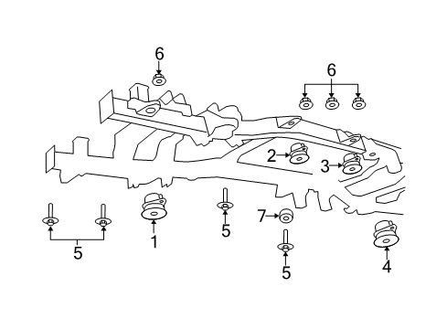 2023 Ram 1500 Classic Frame & Components Diagram 3 - Thumbnail