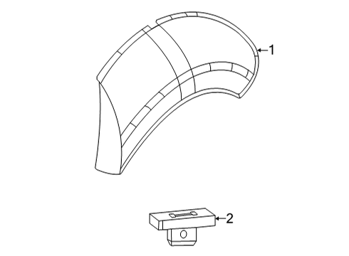 2021 Dodge Charger Exterior Trim - Quarter Panel Diagram