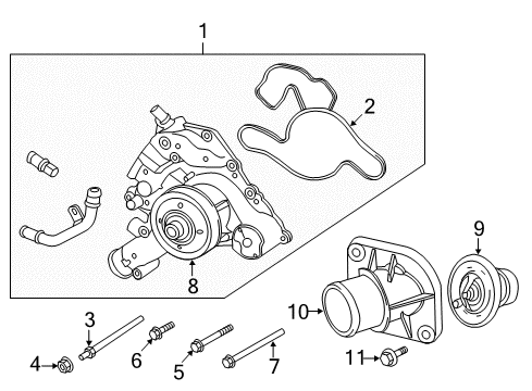 2021 Ram 1500 Classic Water Pump Diagram 2 - Thumbnail