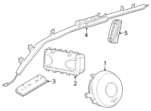 2023 Dodge Hornet Passenger Discriminating Sensor Diagram for 68624276AA