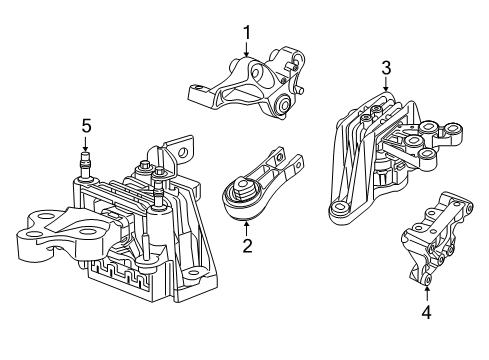 2020 Chrysler Pacifica Front Support Diagram for 68224744AC