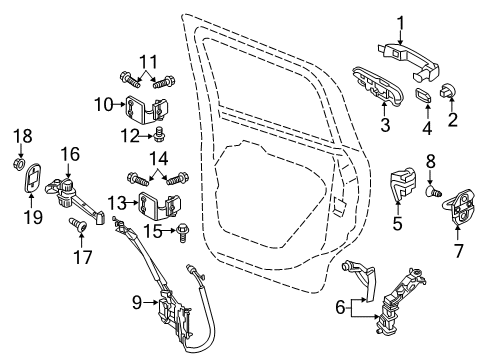 2021 Jeep Renegade Lock & Hardware Diagram 2 - Thumbnail
