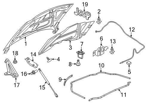2011 Jeep Grand Cherokee Insulator Diagram for 68265872AB