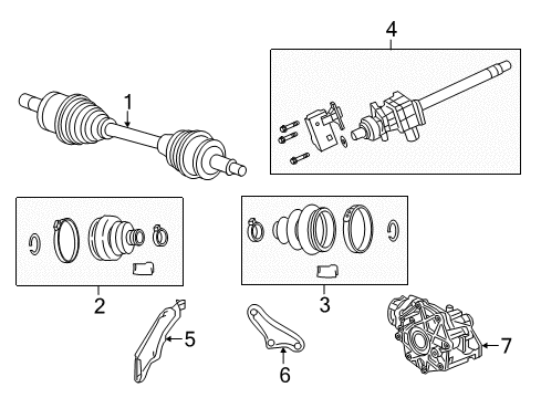 2021 Dodge Charger Carrier & Front Axles Diagram