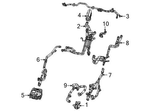 2024 Jeep Wrangler Inverter Cooling Components Diagram