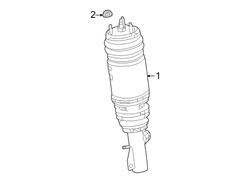 2021 Jeep Grand Cherokee L Struts & Components - Front Diagram 2 - Thumbnail