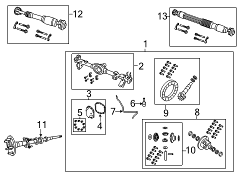 2022 Jeep Wrangler Axle Housing - Rear Diagram 2 - Thumbnail