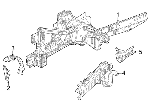 2024 Jeep Grand Cherokee Structural Components & Rails Diagram 2 - Thumbnail
