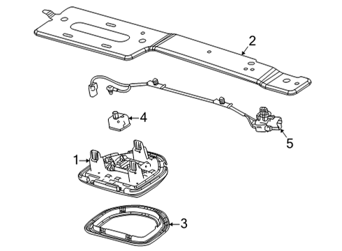 2021 Jeep Grand Cherokee L Overhead Console Diagram 2 - Thumbnail